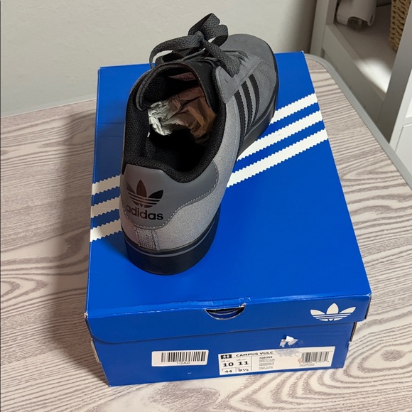 adidas Campus Grey and Black Suede Sneakers - Picture 4 of 4